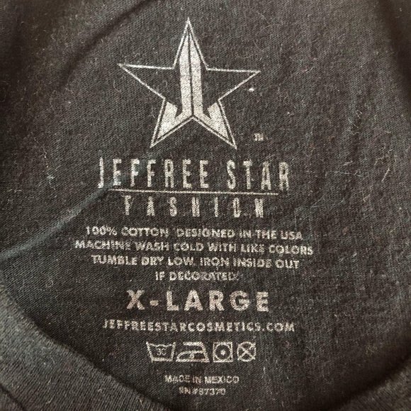 Jeffree Star Heart Can't Relate Black T-Shirt XL - Picture 6 of 6